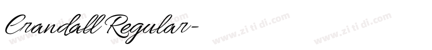 Crandall Regular字体转换